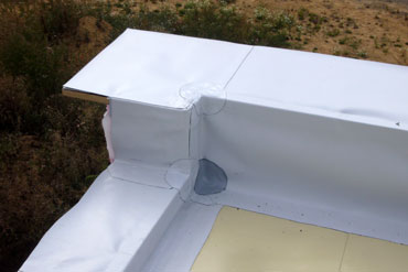 PVC folie střechy.